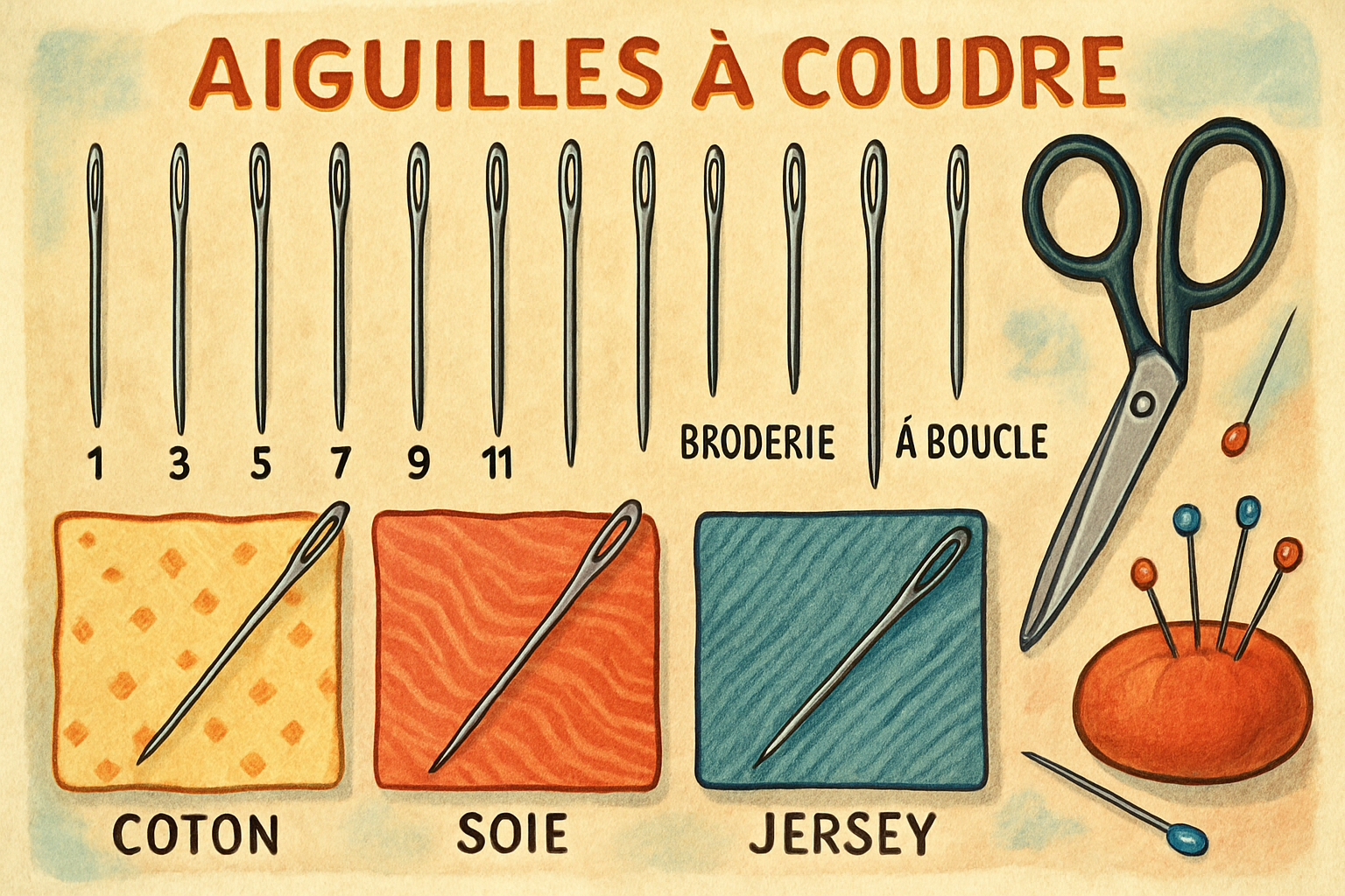 découvrez quel type d’aiguille utiliser pour chaque tissu dans ce guide pratique dédié à la couture. astuces, conseils et recommandations pour réussir tous vos projets couture avec le bon matériel.